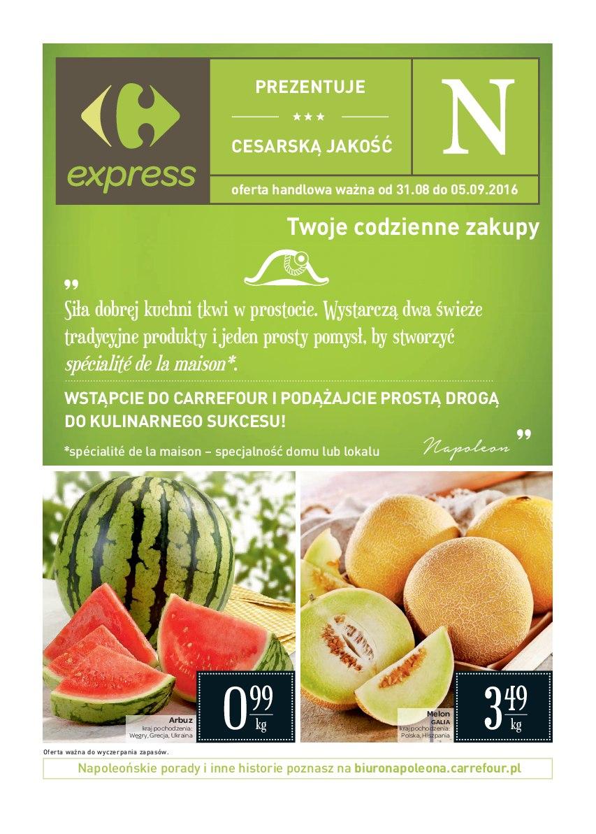Gazetka promocyjna Carrefour Express do 05/09/2016 str.0