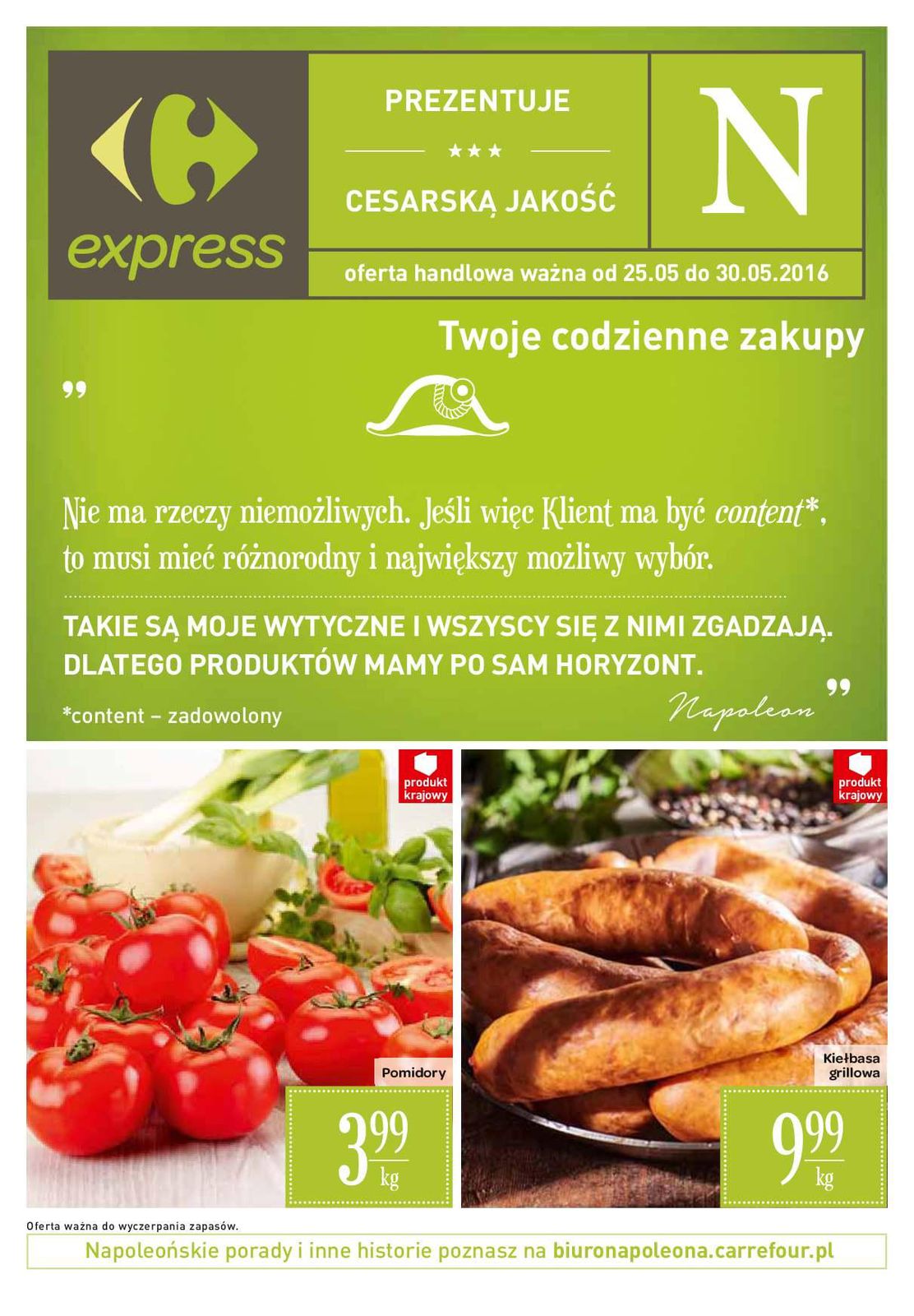 Gazetka promocyjna Carrefour Express do 30/05/2016 str.0