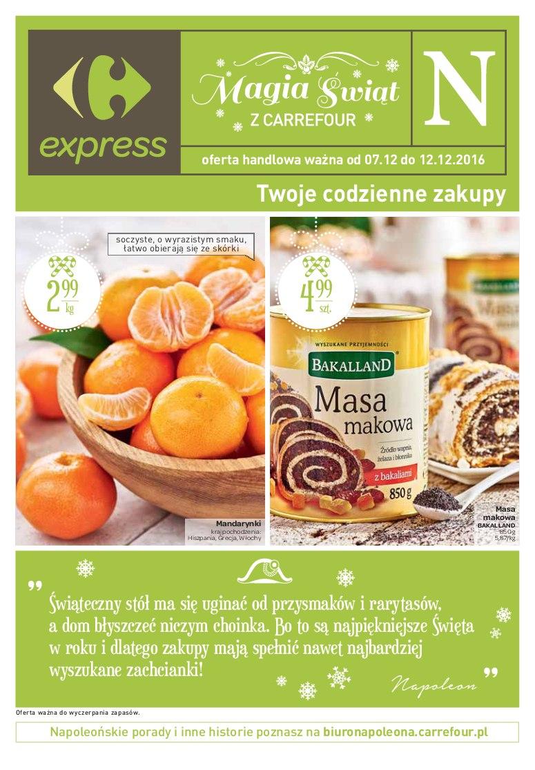 Gazetka promocyjna Carrefour Express do 12/12/2016 str.0
