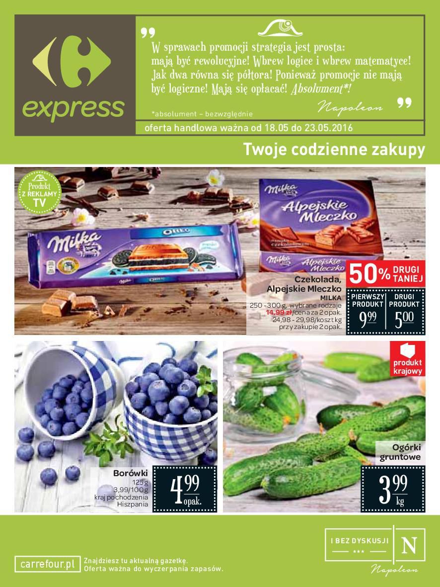 Gazetka promocyjna Carrefour Express do 23/05/2016 str.0