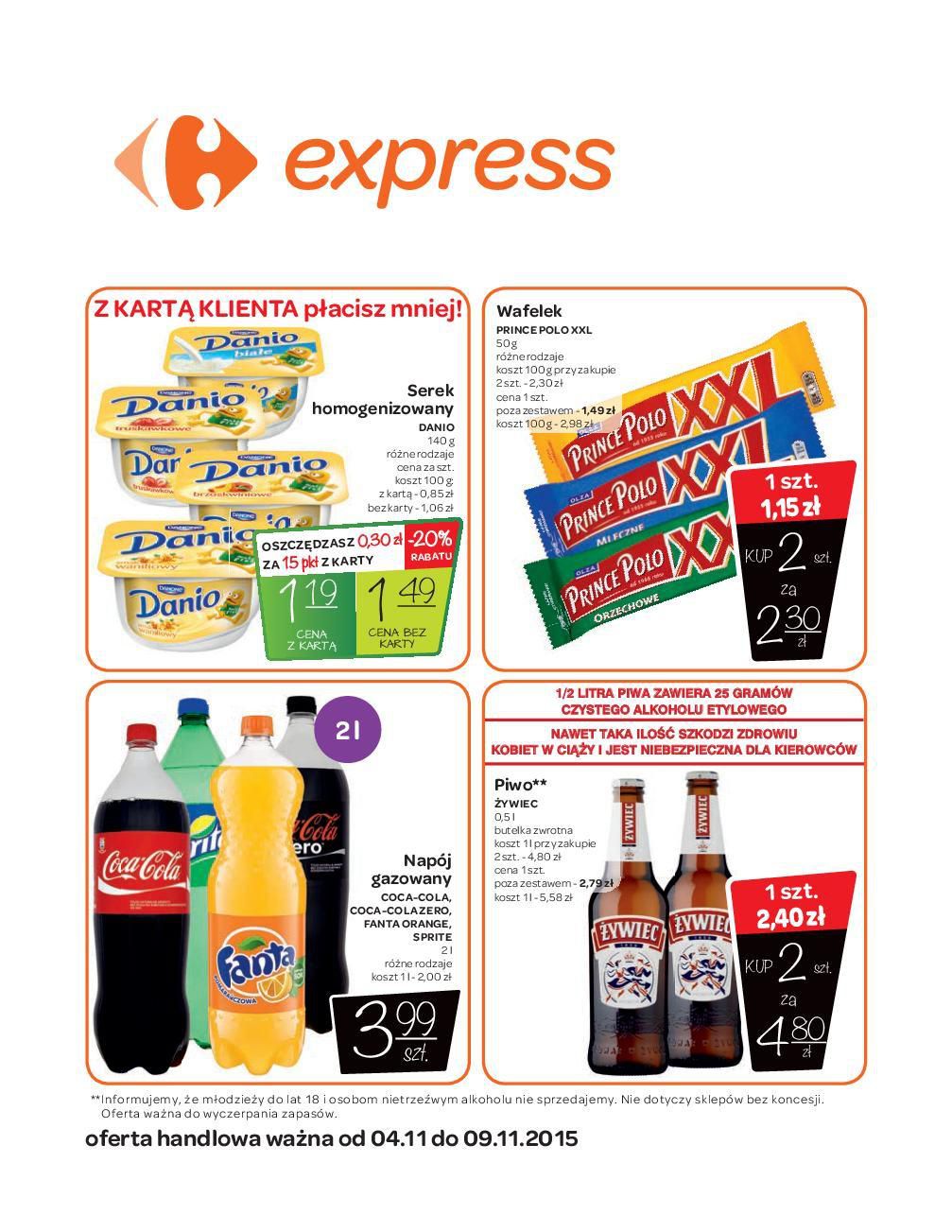 Gazetka promocyjna Carrefour Express do 09/11/2015 str.0