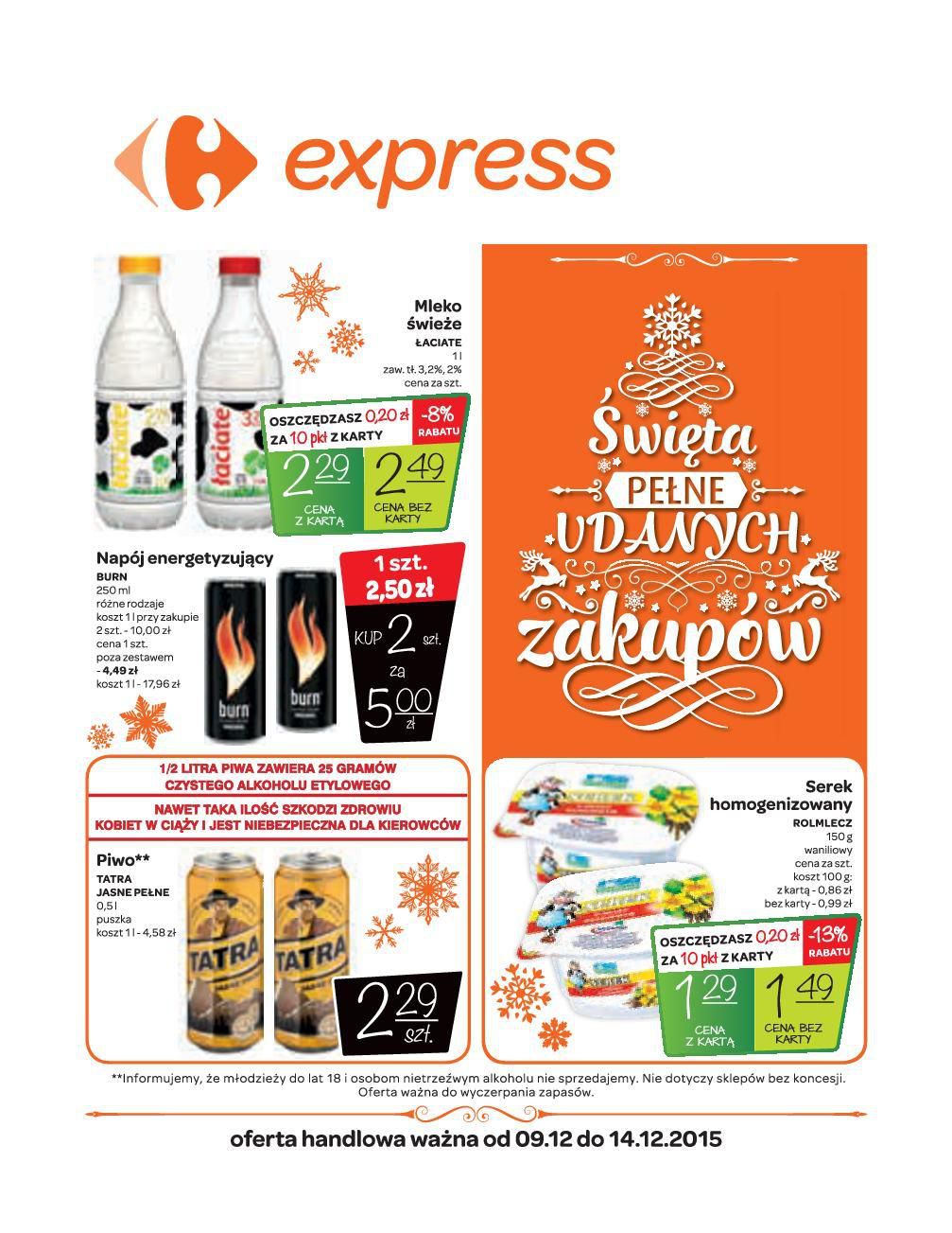 Gazetka promocyjna Carrefour Express do 14/12/2015 str.0