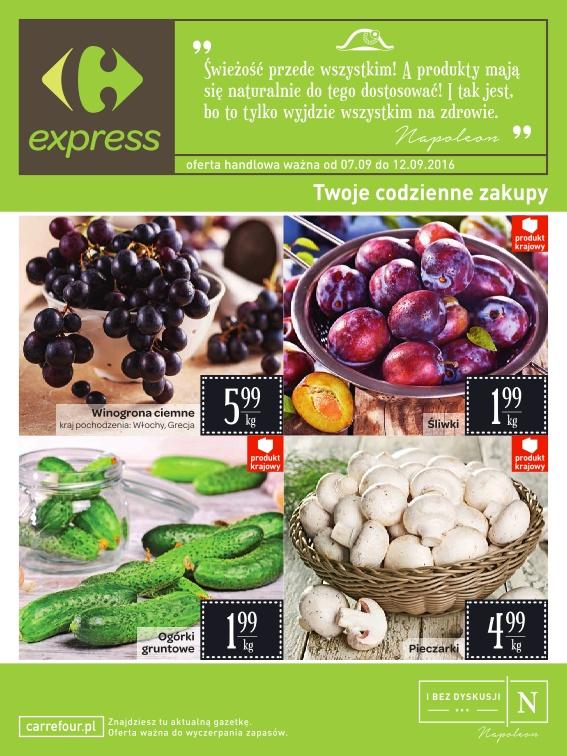 Gazetka promocyjna Carrefour Express do 12/09/2016 str.0