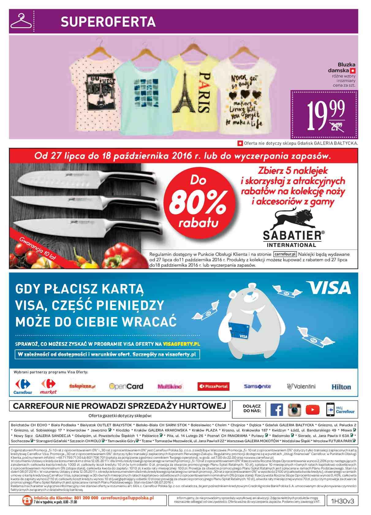 Gazetka promocyjna Carrefour do 08/08/2016 str.20