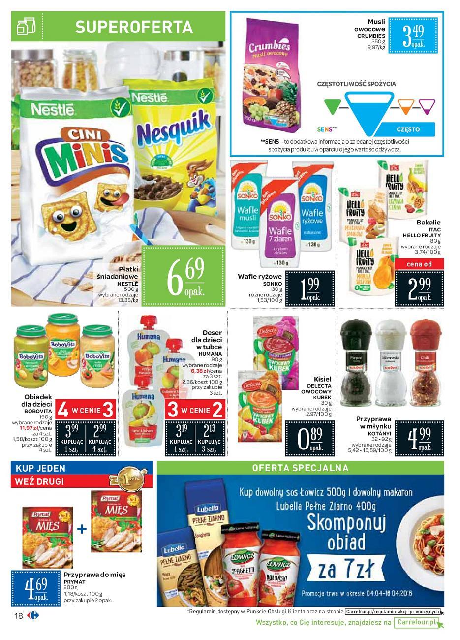 Gazetka promocyjna Carrefour do 14/04/2018 str.18