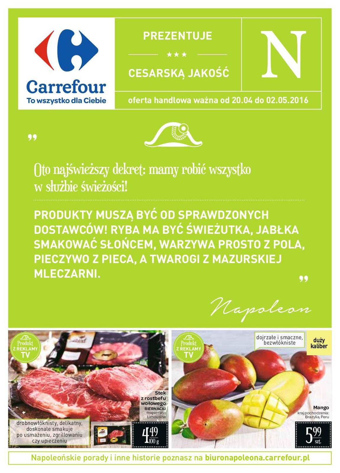 Gazetka promocyjna Carrefour do 02/05/2016 str.0
