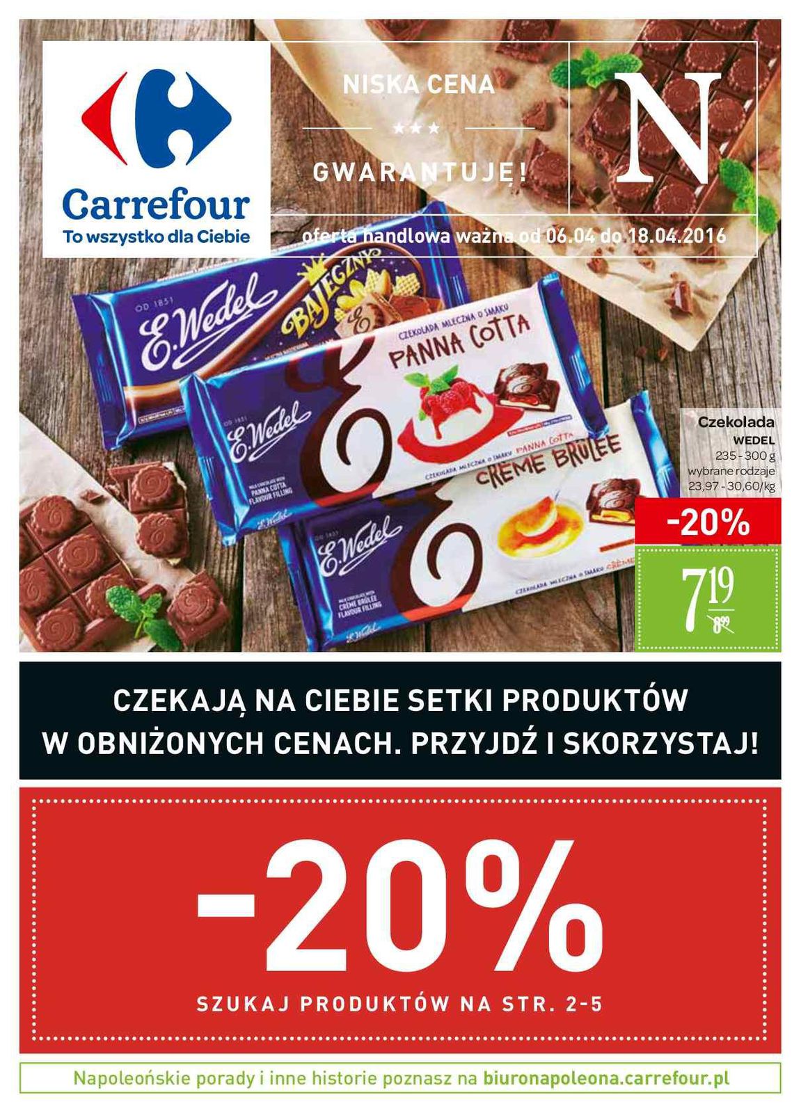 Gazetka promocyjna Carrefour do 18/04/2016 str.0