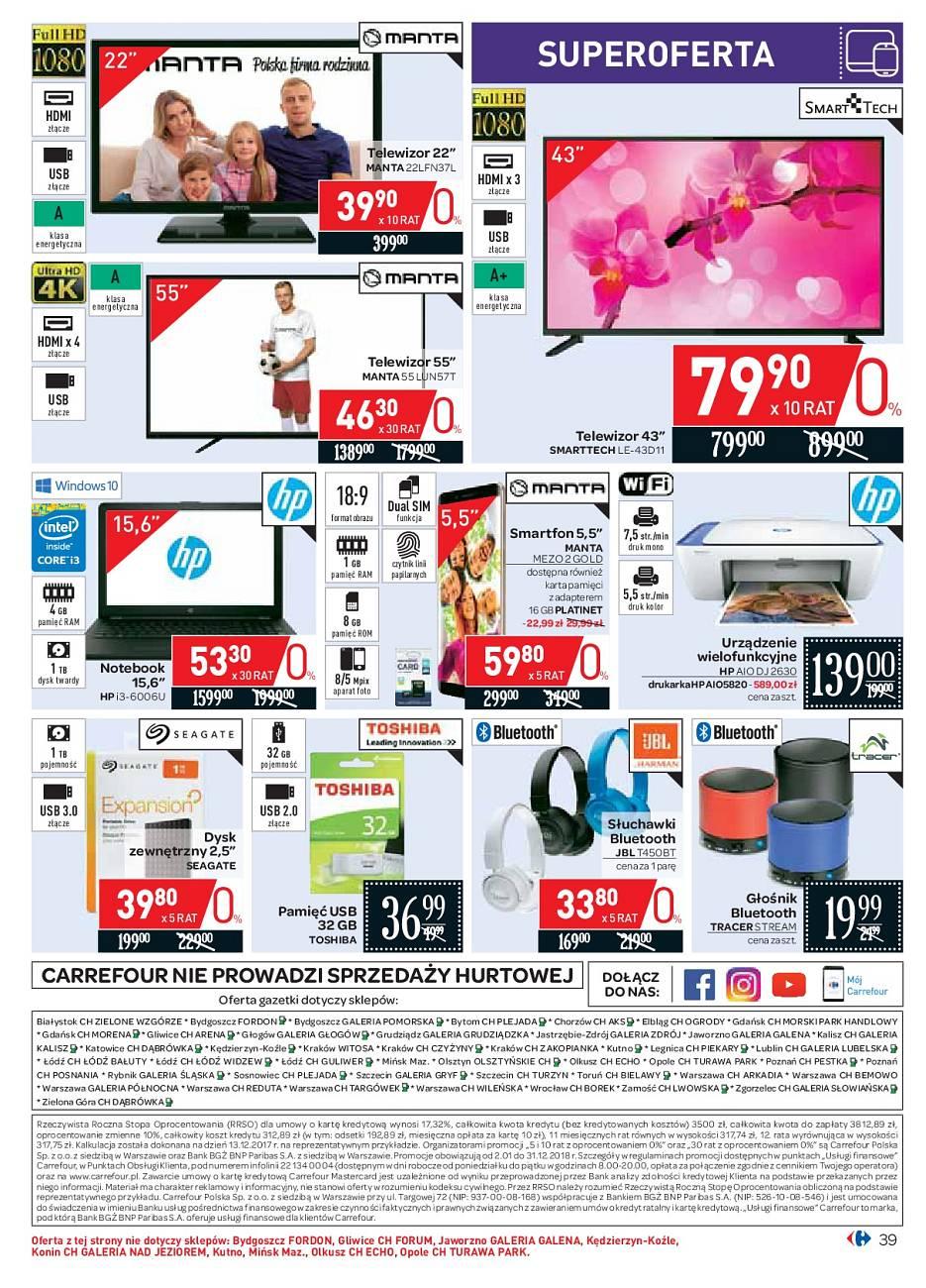 Gazetka promocyjna Carrefour do 18/08/2018 str.39