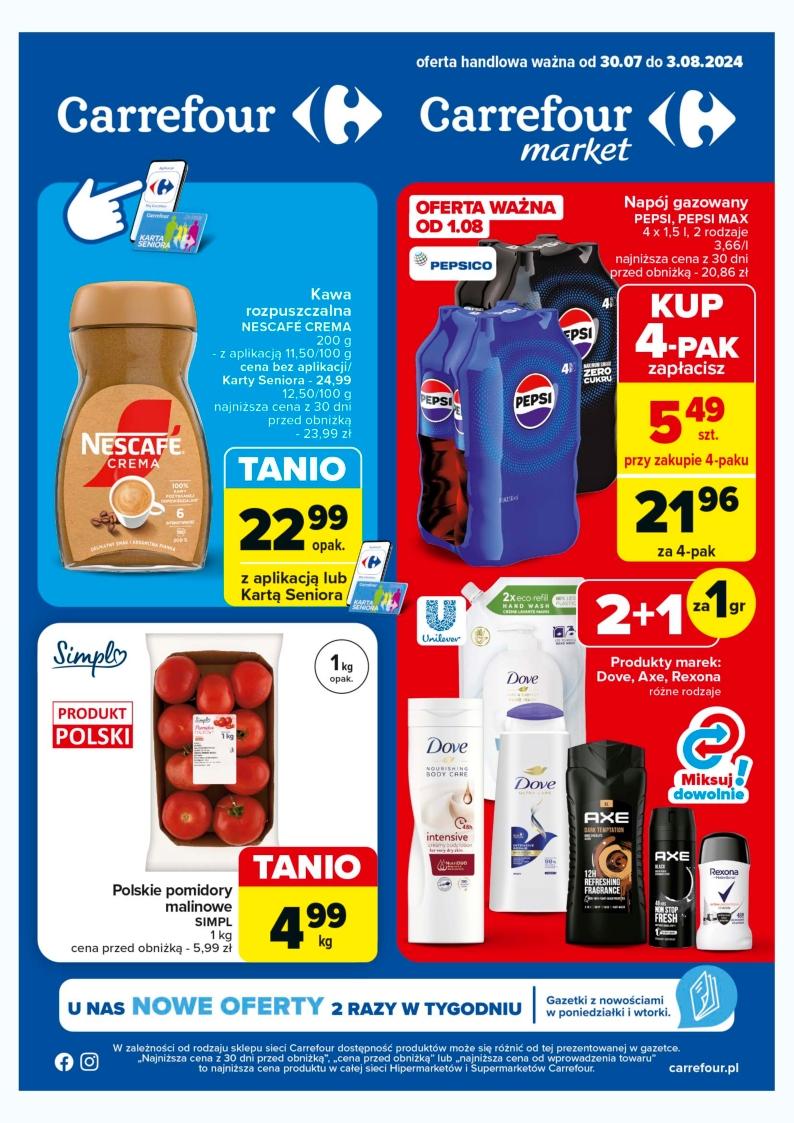 Gazetka promocyjna Carrefour do 03/08/2024 str.1