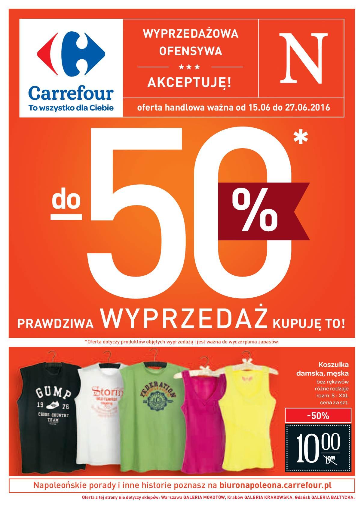 Gazetka promocyjna Carrefour do 27/06/2016 str.0