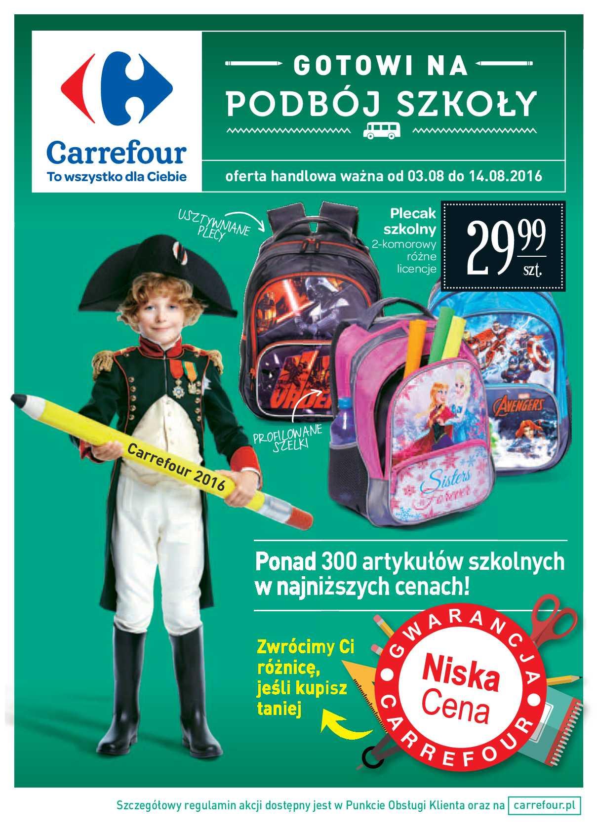 Gazetka promocyjna Carrefour do 14/08/2016 str.1