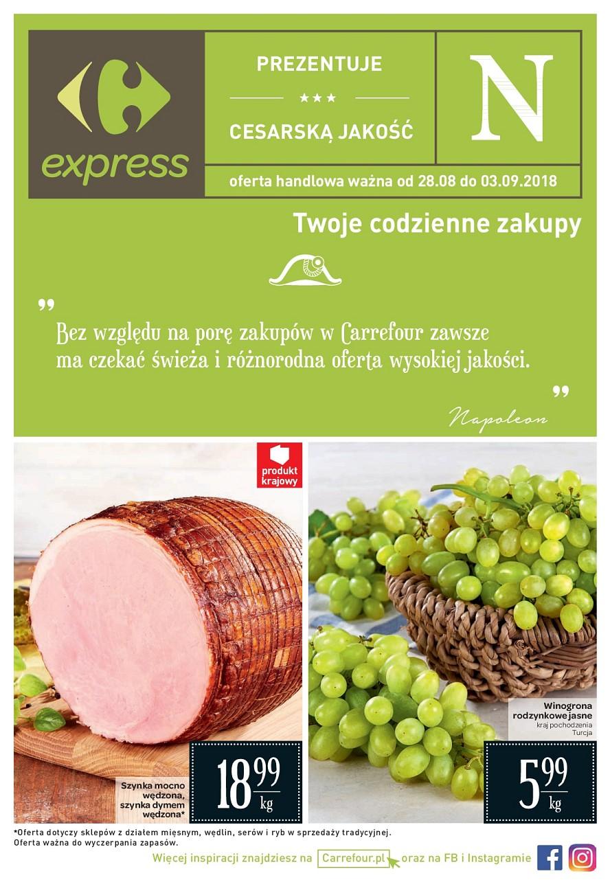 Gazetka promocyjna Carrefour Express do 03/09/2018 str.0