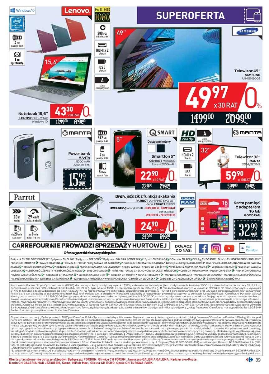 Gazetka promocyjna Carrefour do 22/01/2018 str.39