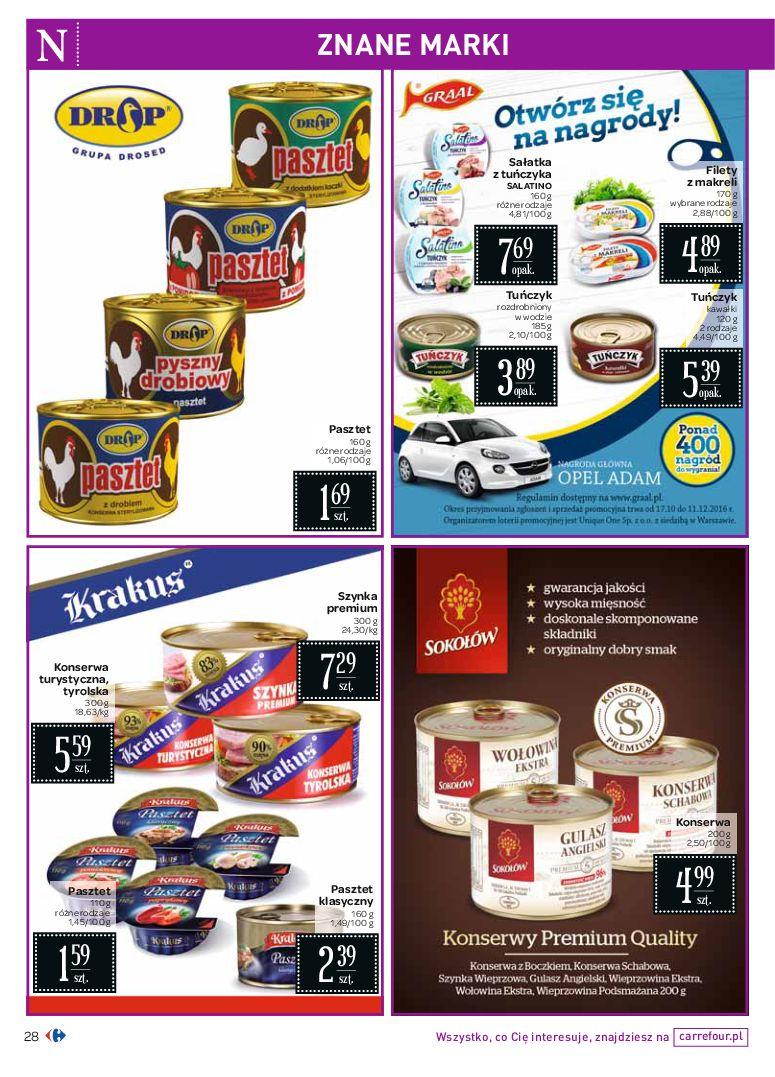 Gazetka promocyjna Carrefour do 14/11/2016 str.28