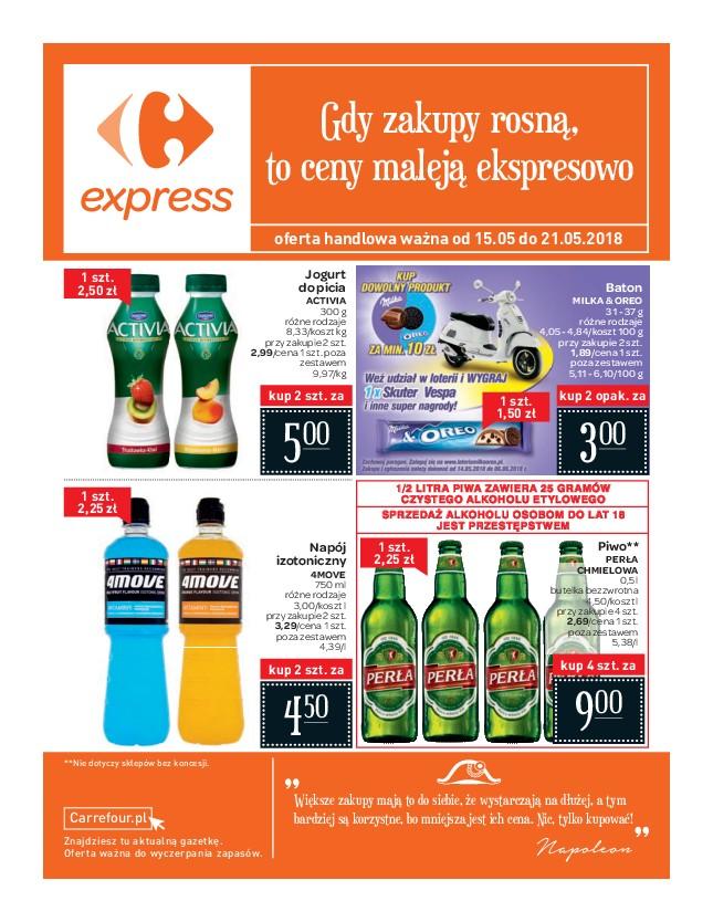 Gazetka promocyjna Carrefour Express do 21/05/2018 str.0