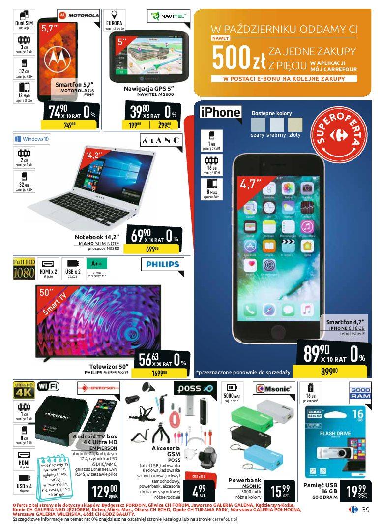 Gazetka promocyjna Carrefour do 20/10/2018 str.39