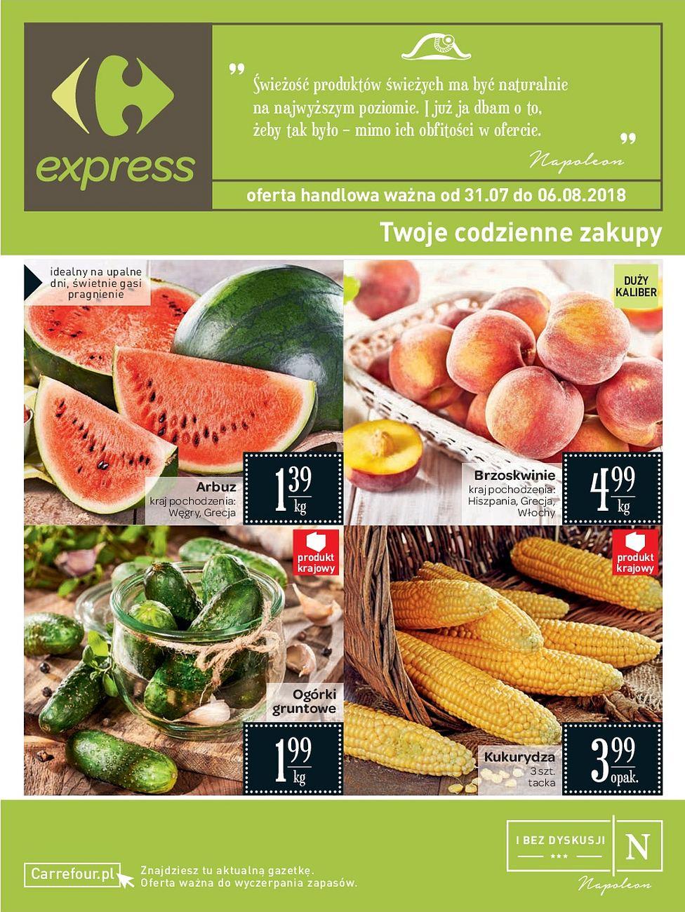Gazetka promocyjna Carrefour Express do 06/08/2018 str.0