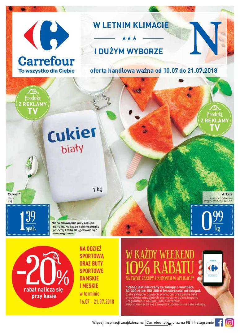 Gazetka promocyjna Carrefour do 21/07/2018 str.1