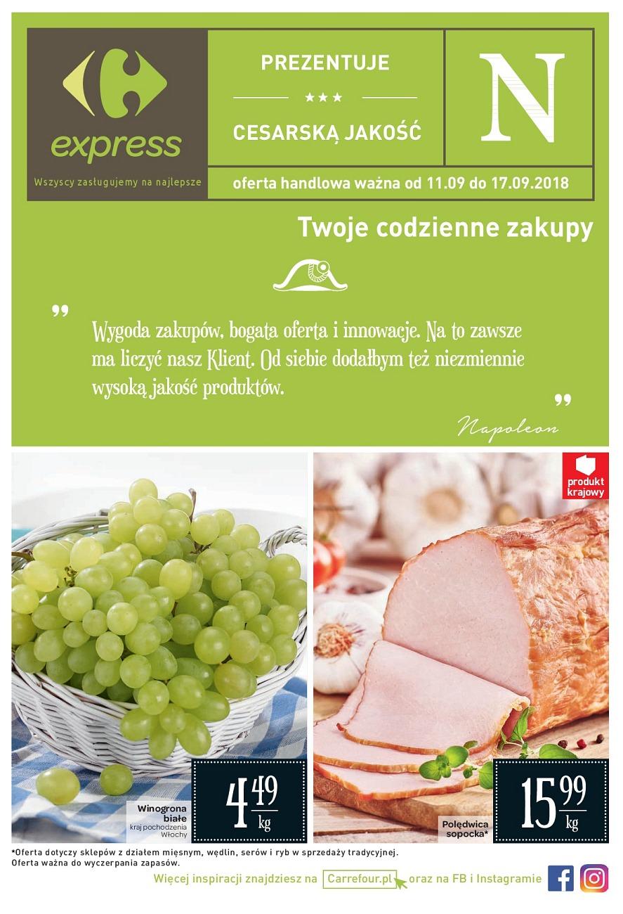 Gazetka promocyjna Carrefour Express do 17/09/2018 str.0