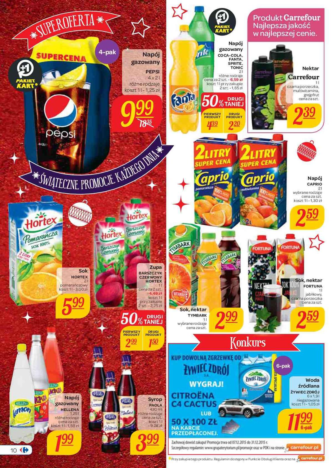 Gazetka promocyjna Carrefour do 24/12/2015 str.10