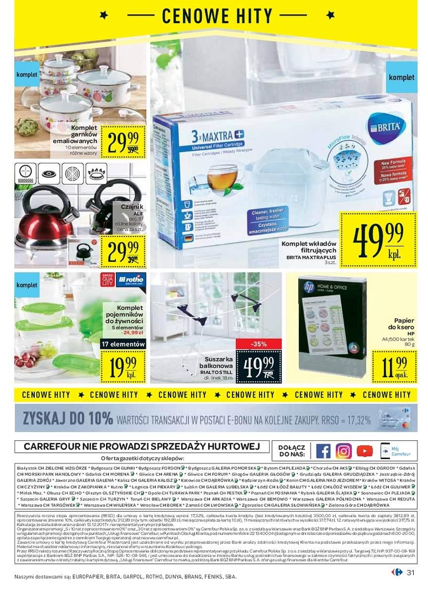 Gazetka promocyjna Carrefour do 09/01/2018 str.31