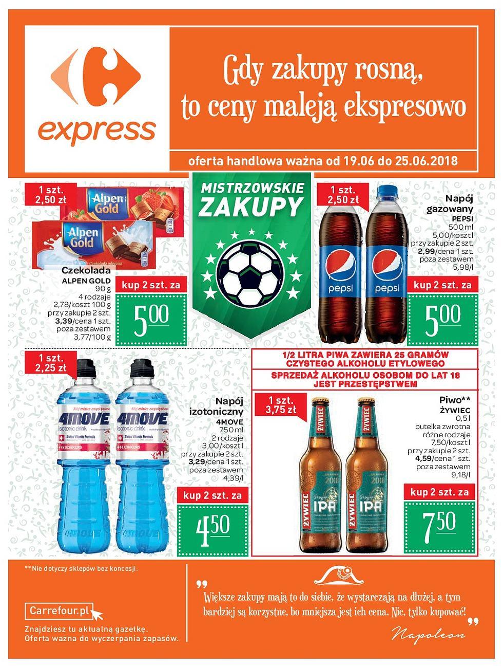 Gazetka promocyjna Carrefour Express do 25/06/2018 str.0