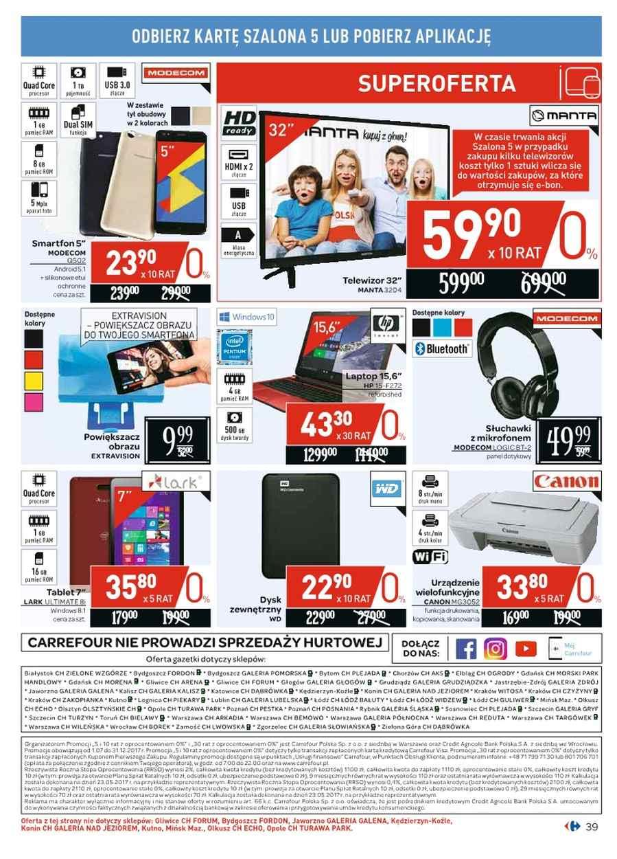 Gazetka promocyjna Carrefour do 09/10/2017 str.39