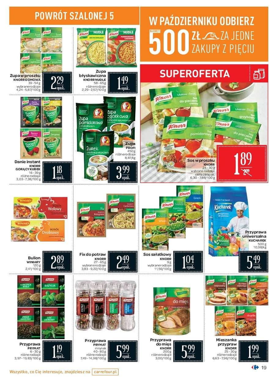 Gazetka promocyjna Carrefour do 16/10/2017 str.19