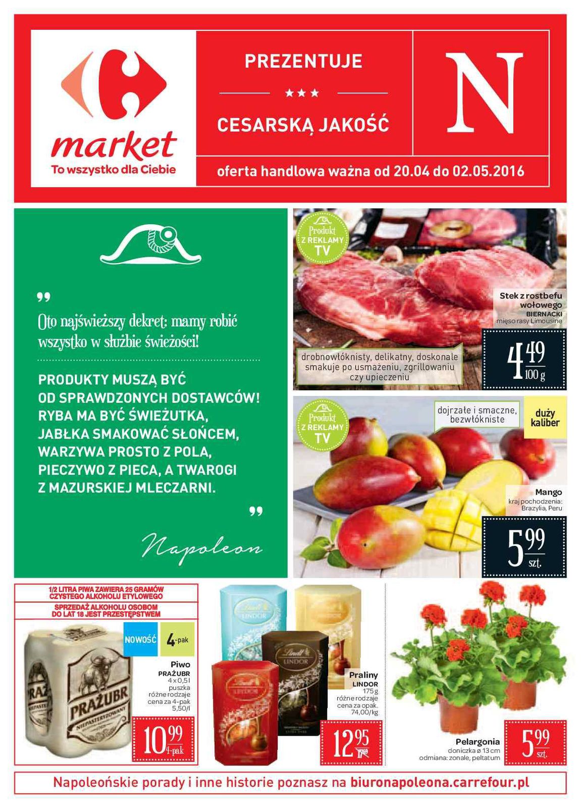 Gazetka promocyjna Carrefour Market do 02/05/2016 str.0