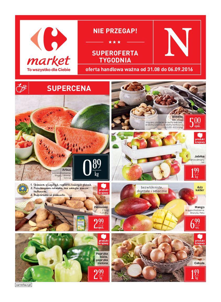 Gazetka promocyjna Carrefour Market do 06/09/2016 str.0
