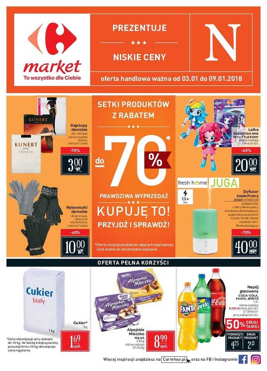Gazetka promocyjna Carrefour Market do 09/01/2018 str.0