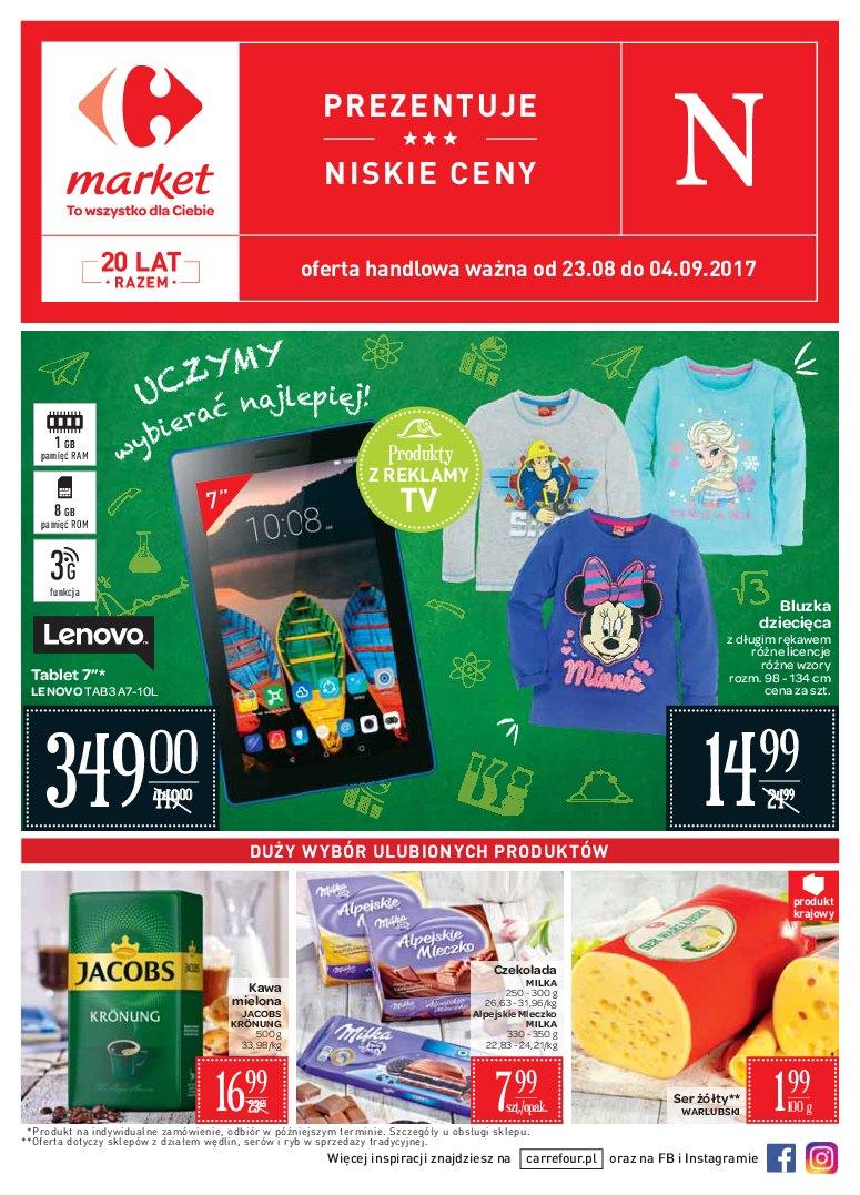 Gazetka promocyjna Carrefour Market do 04/09/2017 str.1