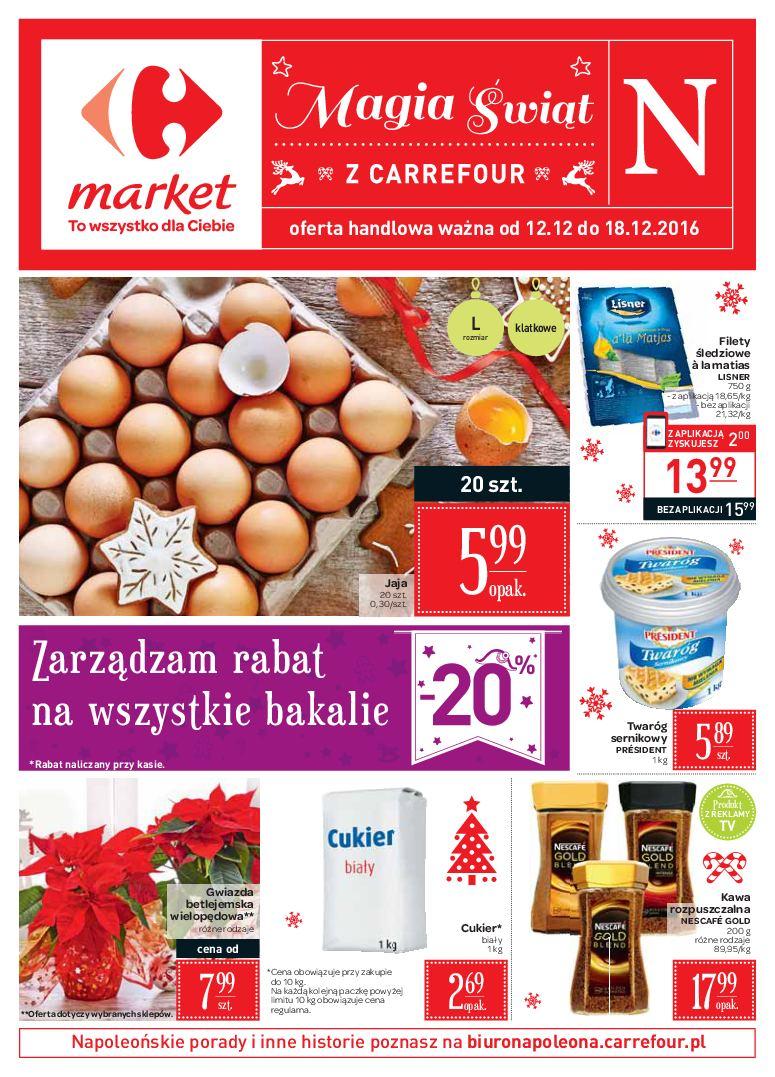 Gazetka promocyjna Carrefour Market do 18/12/2016 str.0