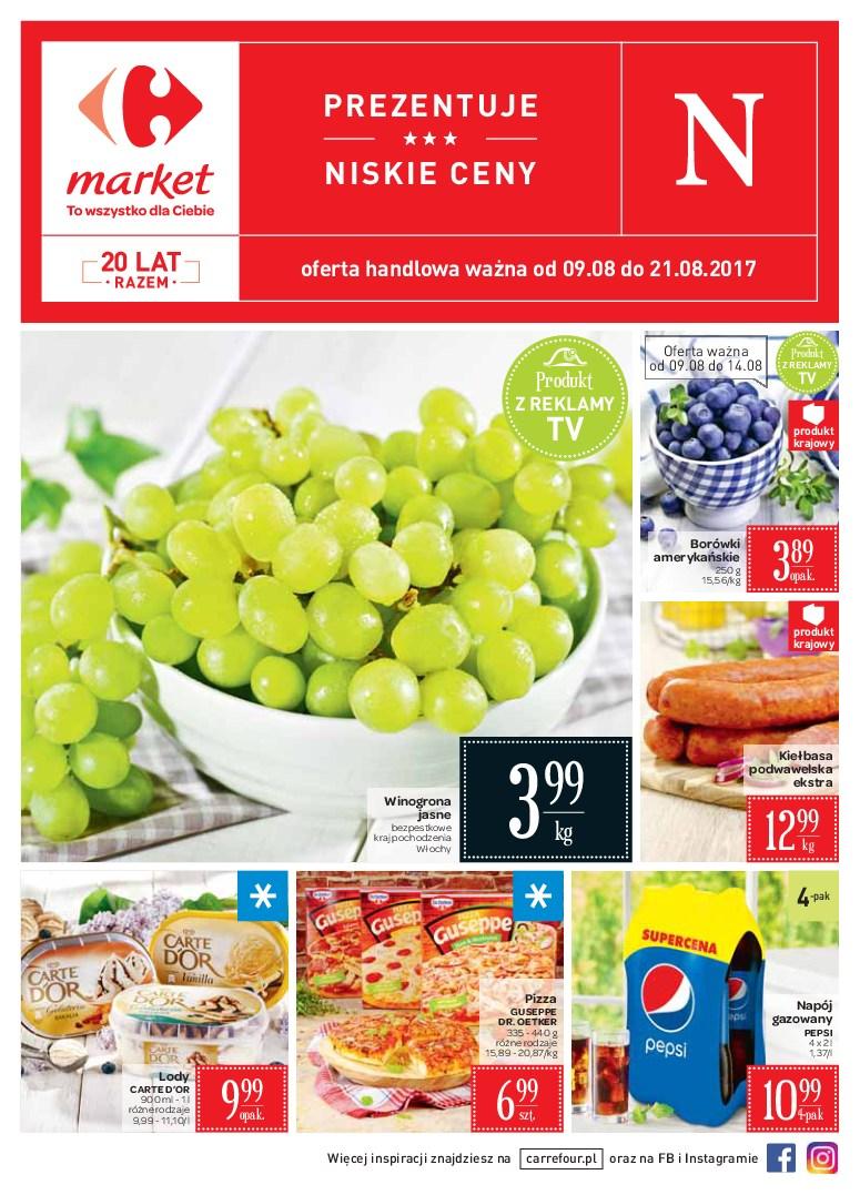 Gazetka promocyjna Carrefour Market do 21/08/2017 str.0