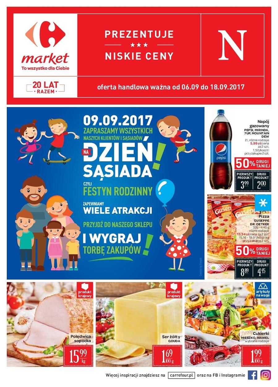 Gazetka promocyjna Carrefour Market do 18/09/2017 str.0