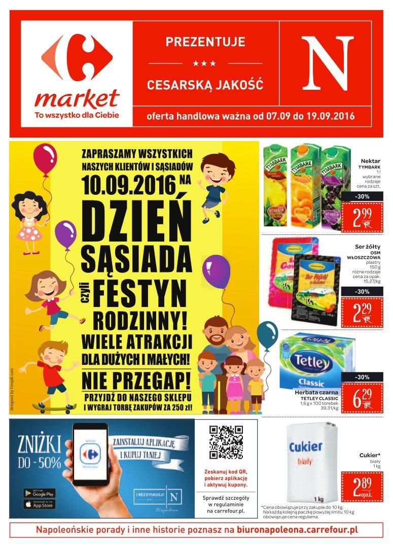 Gazetka promocyjna Carrefour Market do 19/09/2016 str.0