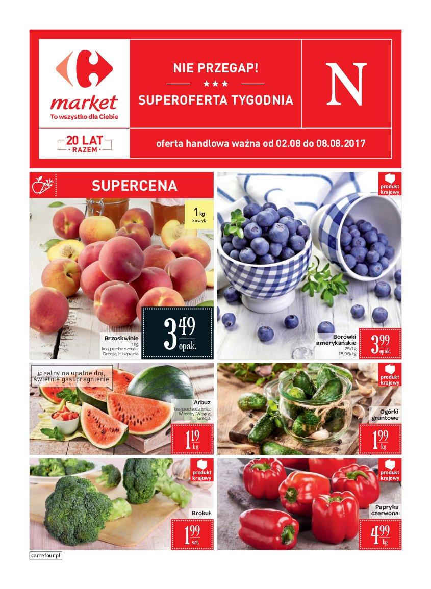 Gazetka promocyjna Carrefour Market do 08/08/2017 str.0