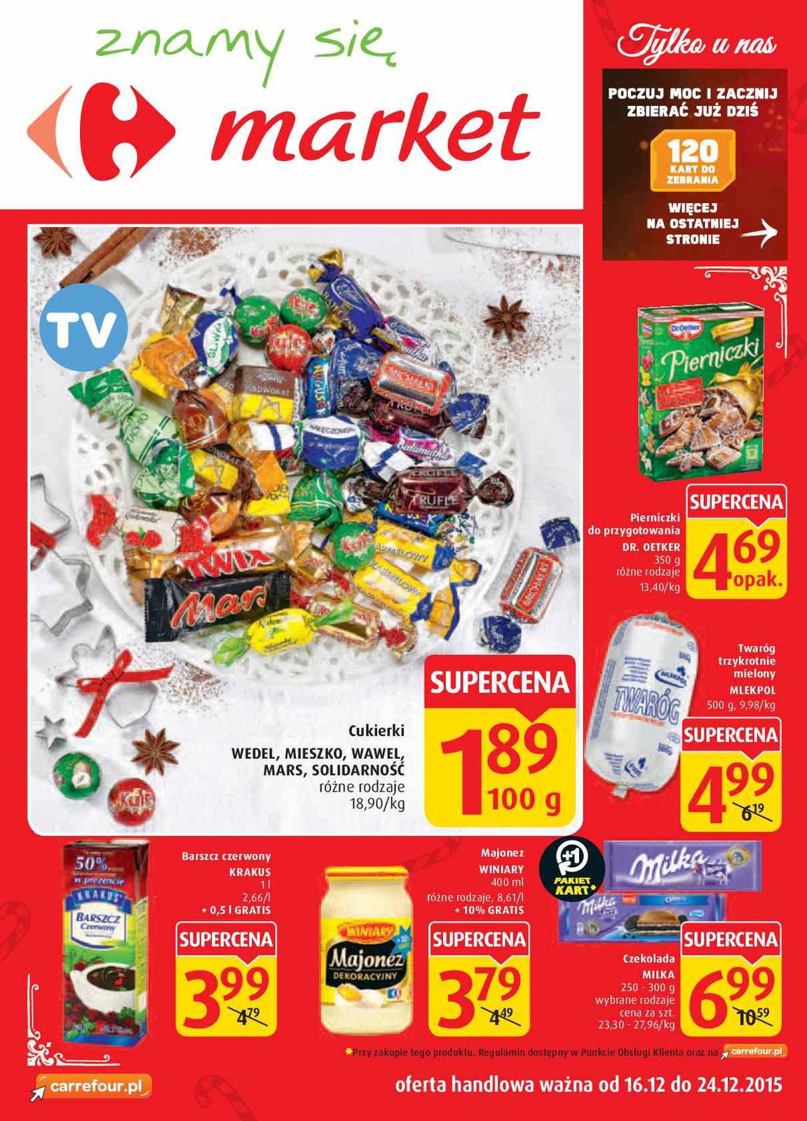 Gazetka promocyjna Carrefour Market do 24/12/2015 str.0
