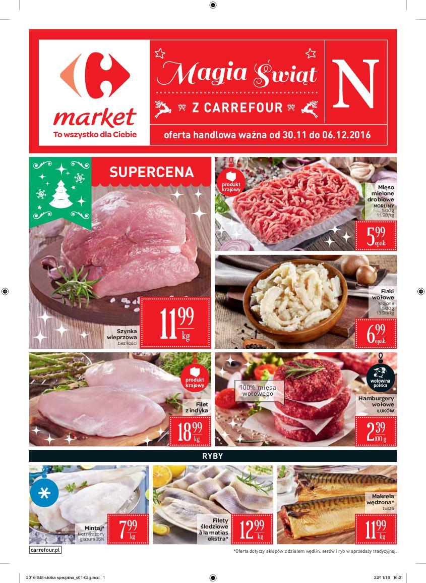 Gazetka promocyjna Carrefour Market do 06/12/2016 str.0