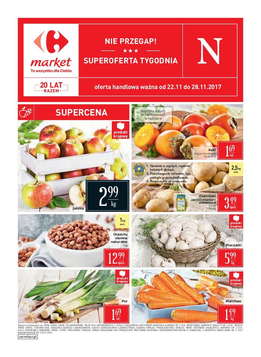 Gazetka promocyjna Carrefour Market do 28/11/2017 str.1