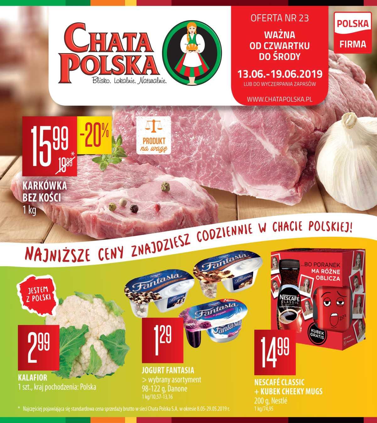 Gazetka promocyjna Chata Polska do 19/06/2019 str.1