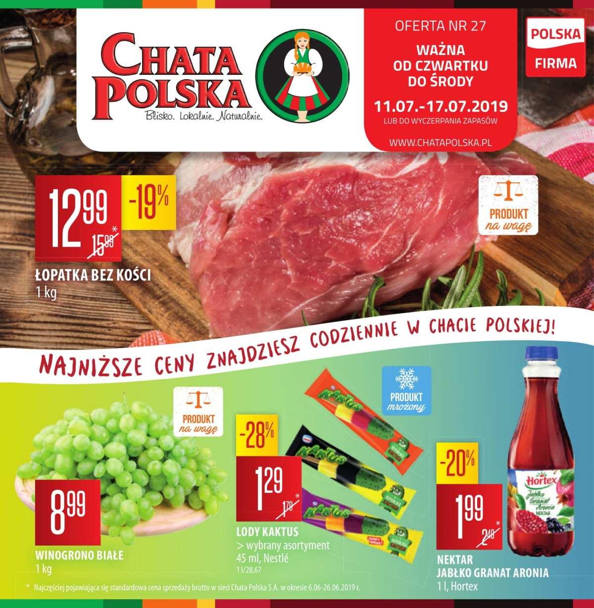 Gazetka promocyjna Chata Polska do 17/07/2019 str.1