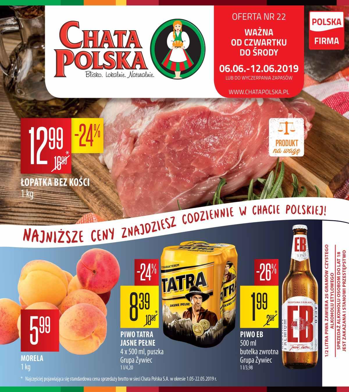 Gazetka promocyjna Chata Polska do 12/06/2019 str.1