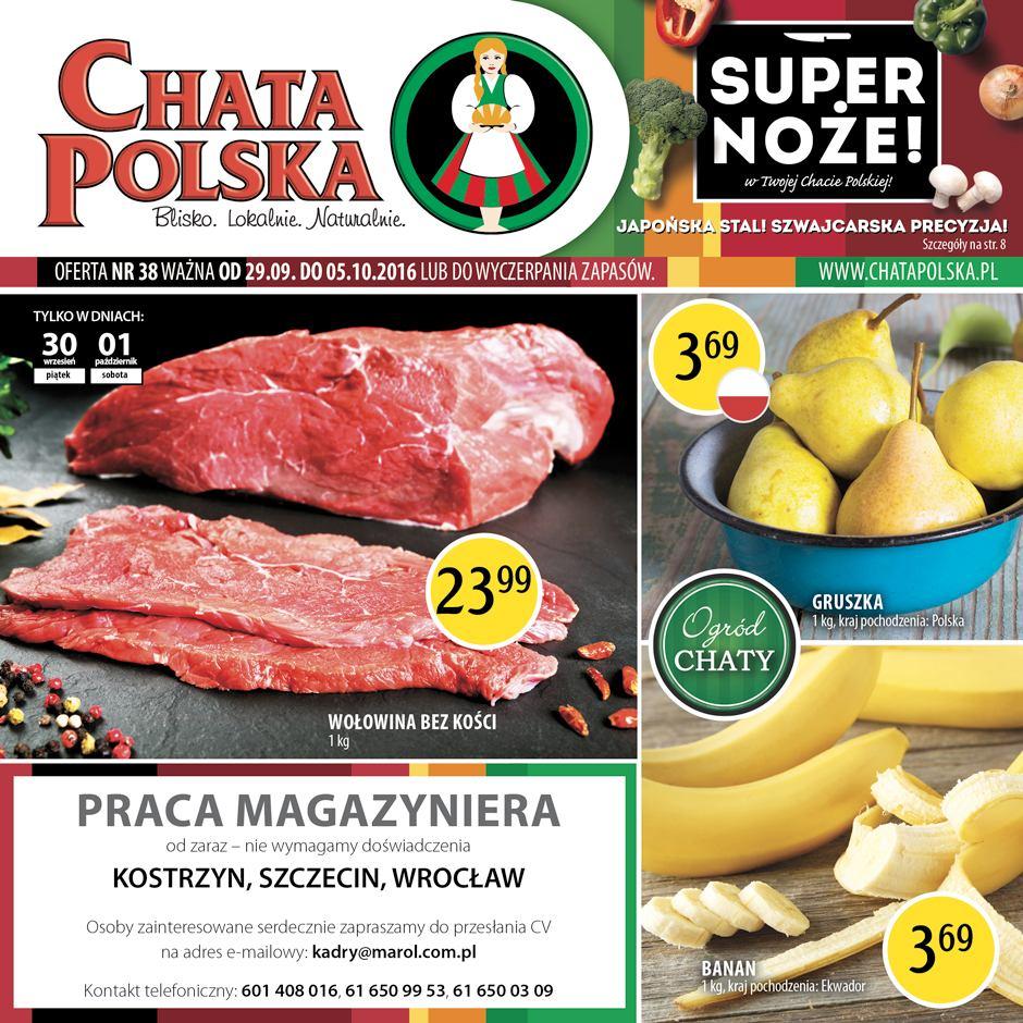 Gazetka promocyjna Chata Polska do 05/10/2016 str.0