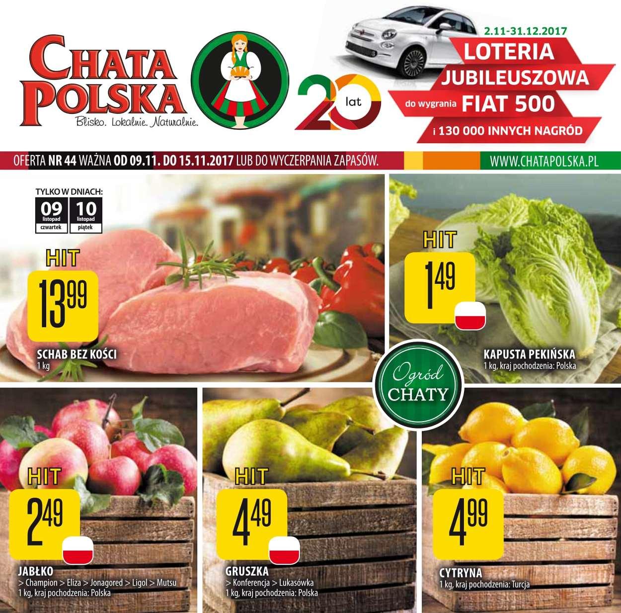 Gazetka promocyjna Chata Polska do 15/11/2017 str.0