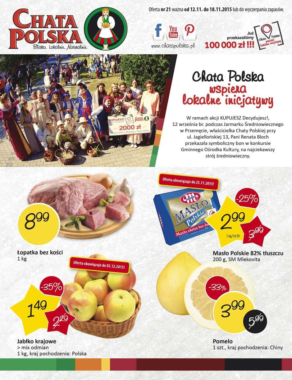 Gazetka promocyjna Chata Polska do 18/11/2015 str.0