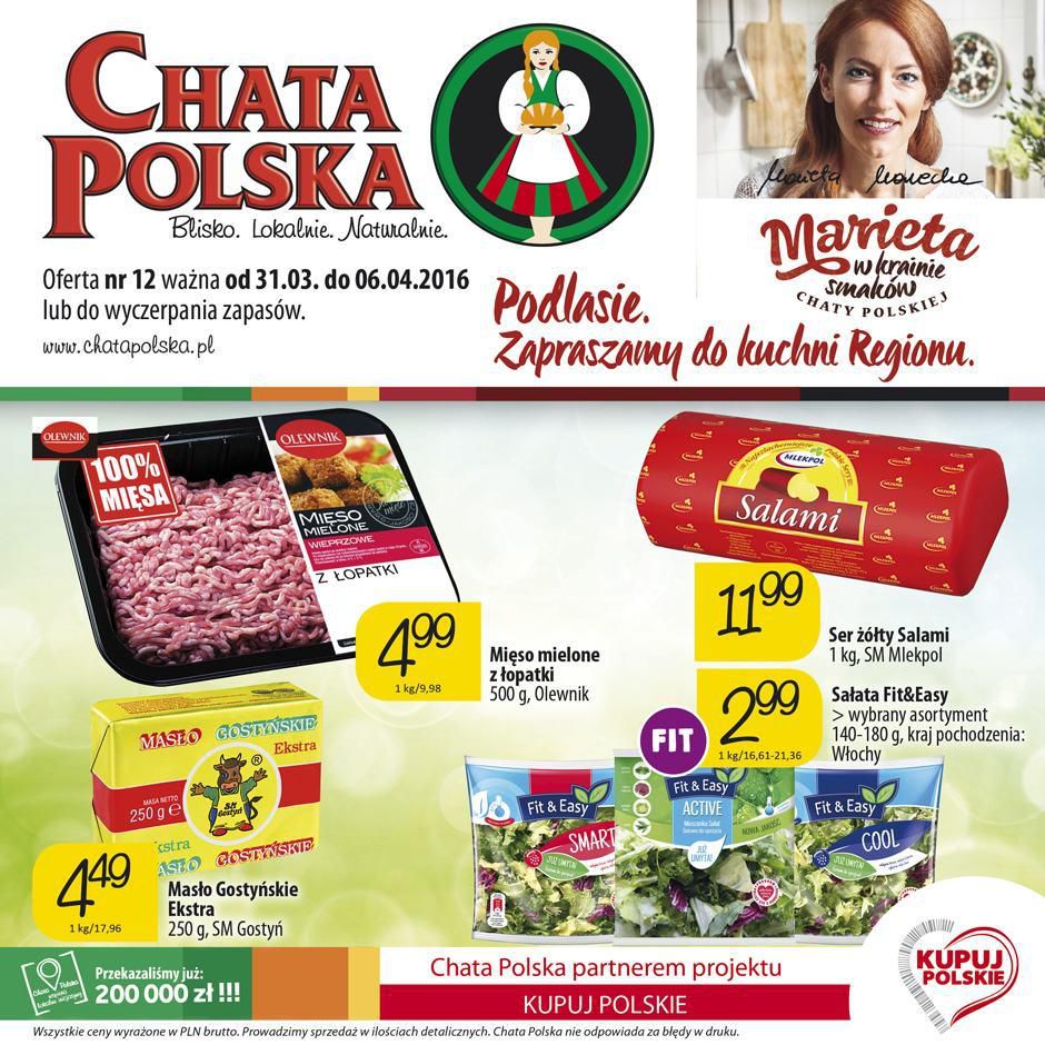 Gazetka promocyjna Chata Polska do 06/04/2016 str.0