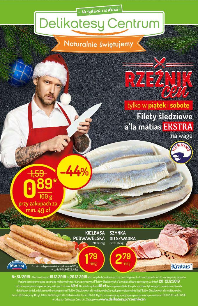 Gazetka promocyjna Delikatesy Centrum do 26/12/2019 str.0