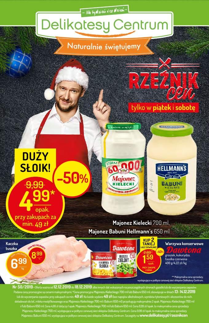 Gazetka promocyjna Delikatesy Centrum do 18/12/2019 str.0