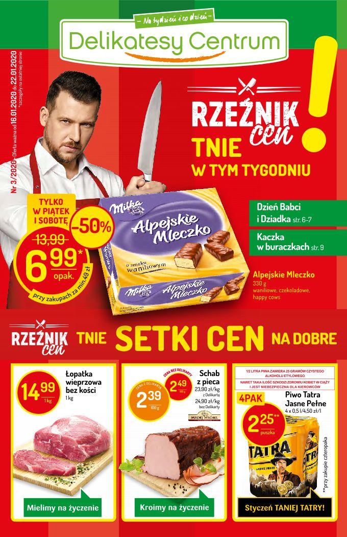 Gazetka promocyjna Delikatesy Centrum do 22/01/2020 str.0